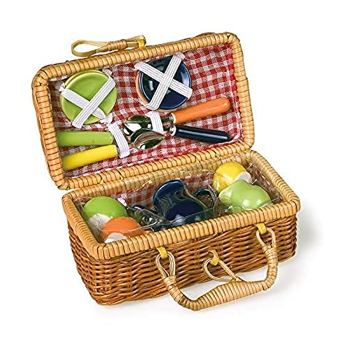 small foot 8951 Cestino picnic bambole ceramica 17 pezzi