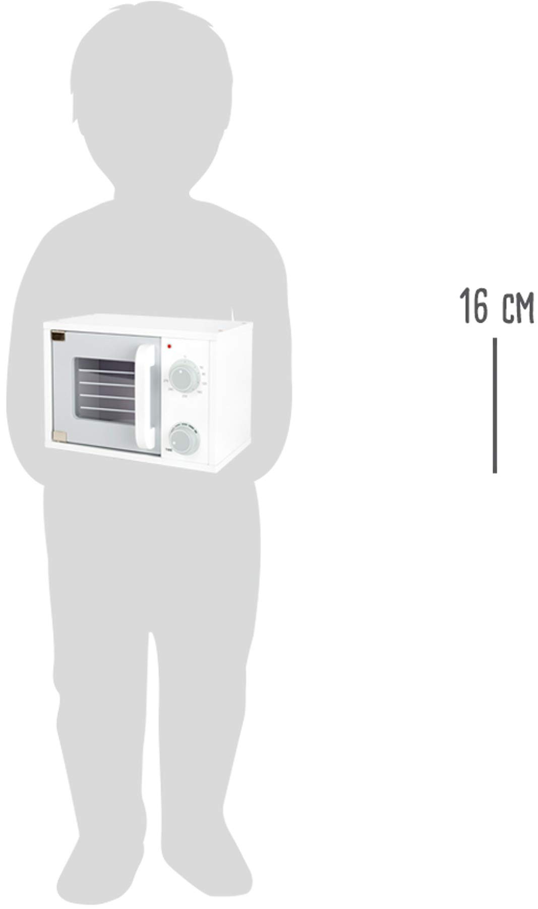smallfoot 11184 microonde giocattolo legno forno 3 anni