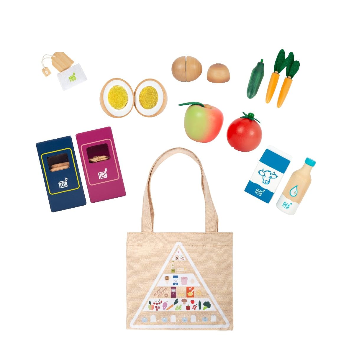 smallfoot fresh set alimenti vegetariani cibo giocattolo legno