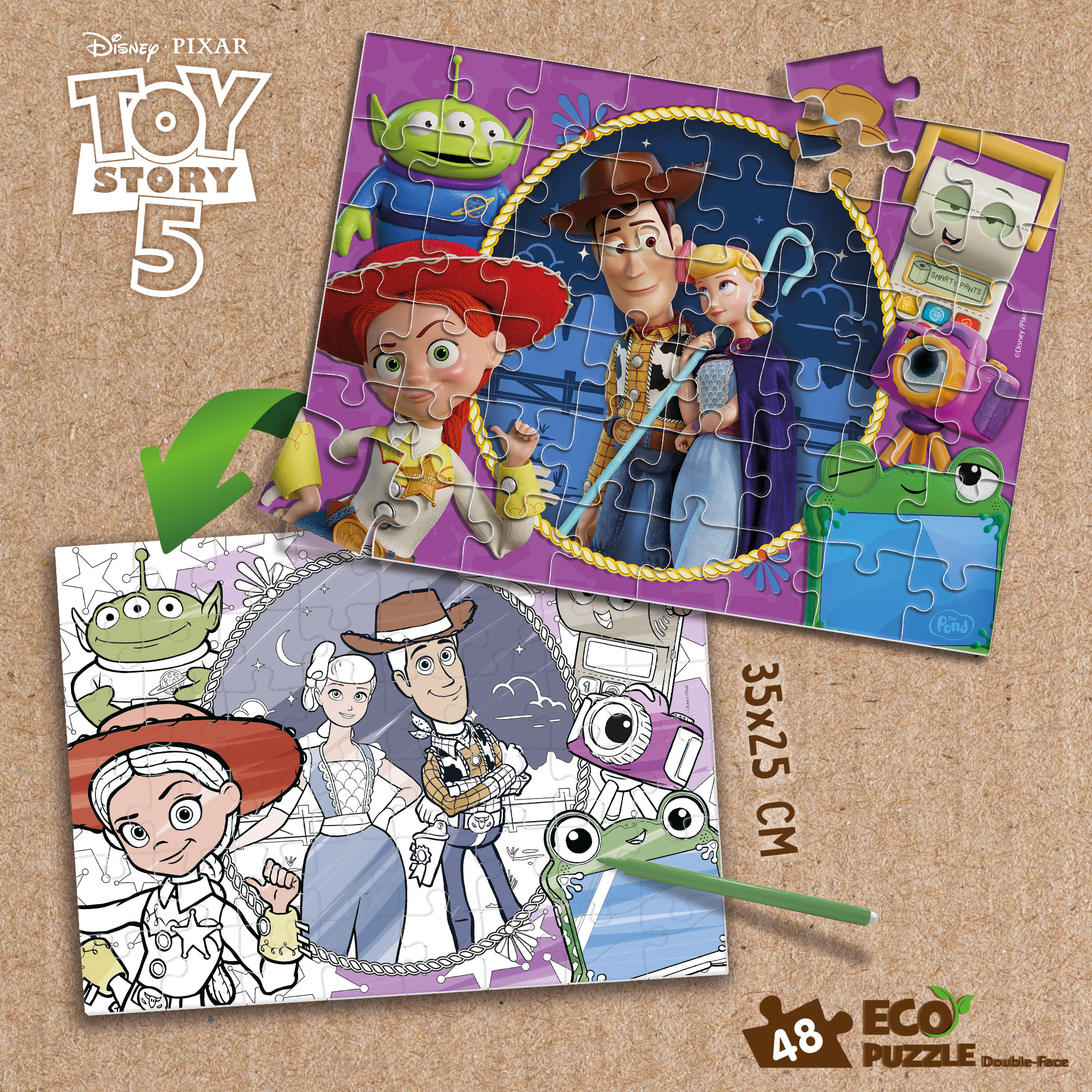 Lisciani Disney Eco-Puzzle DF Mini 48 puzzle bambini Toy Story