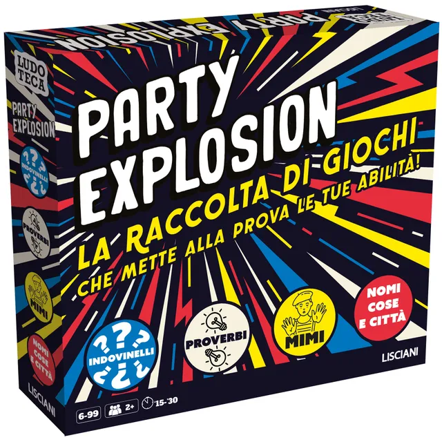 Lisciani Ludoteca Party Explosion gioco feste con mimi