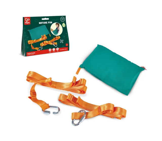 Hape Nature Fun Amaca tascabile amaca PET fino 110 kg