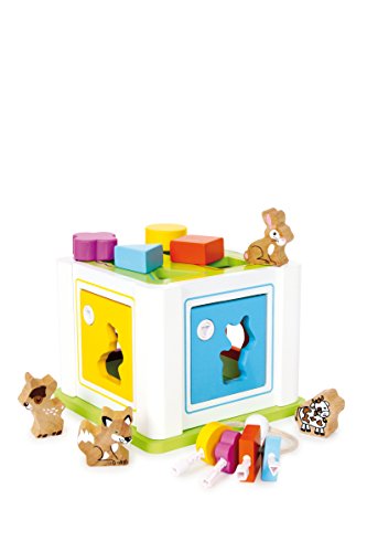 smallfoot Box Incastro cubo motricità legno 8 forme