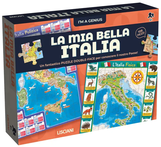Lisciani I'm a Genius La Mia Bella Italia geopuzzle bambini