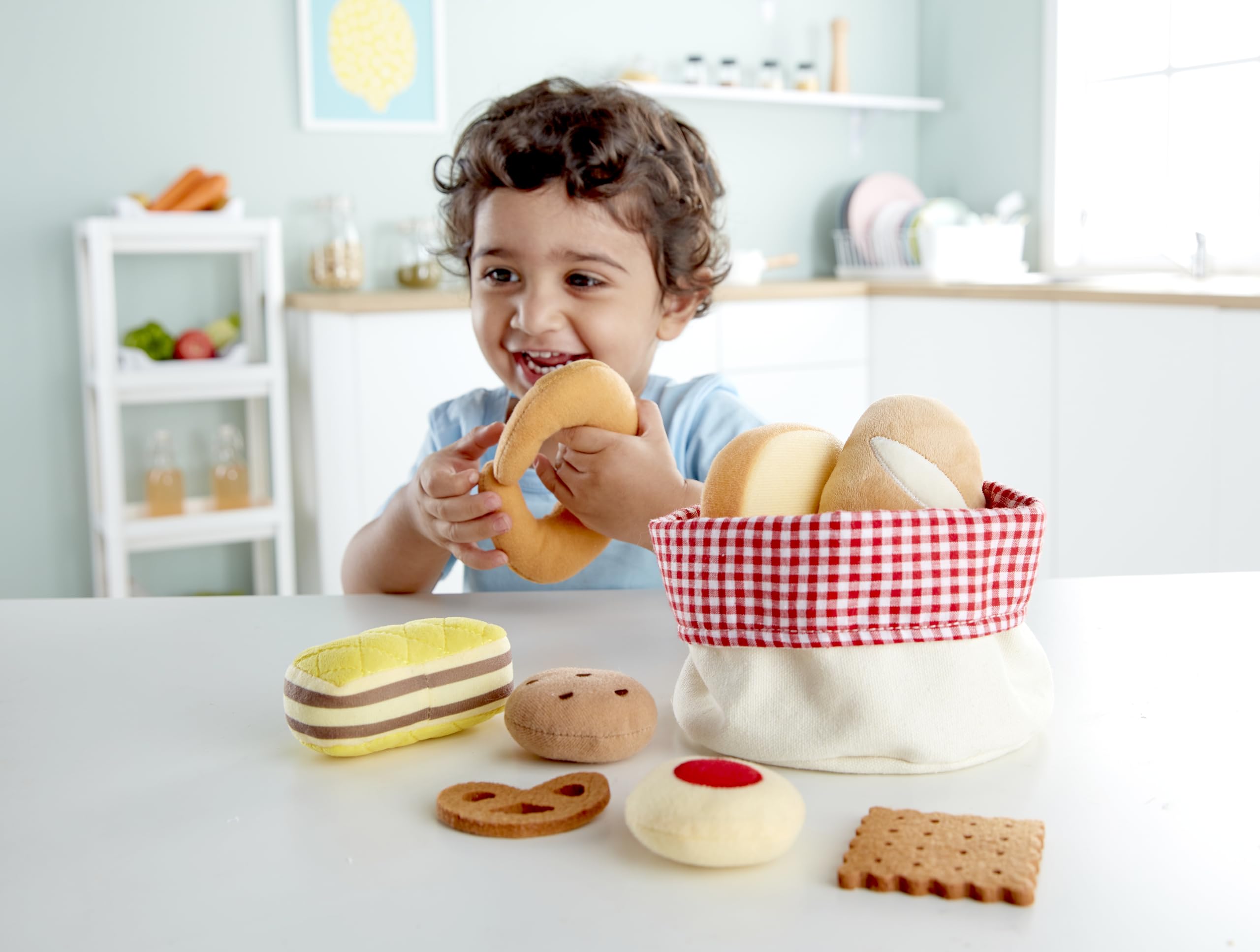 Hape E3168 cesto pane giocattolo feltro 18 mesi