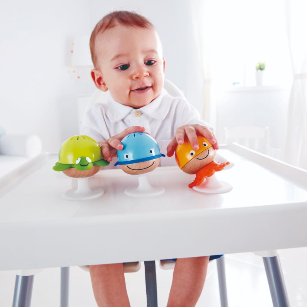 Hape Sempre in Piedi sonagli animali marini 3 pz con ventosa