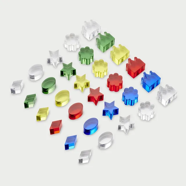 Tickit Colour Crystal Treasures blocchi 30 pezzi traslucidi