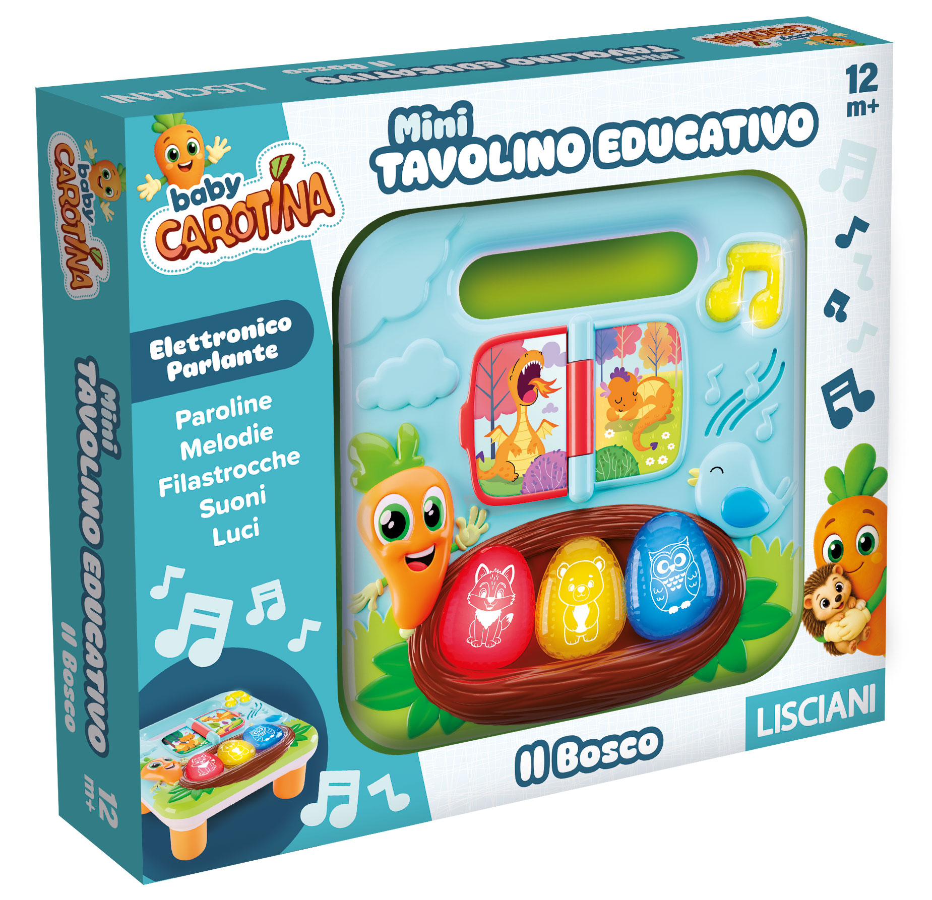 Lisciani Carotina Mini Tavolino Educativo Il Bosco parlante