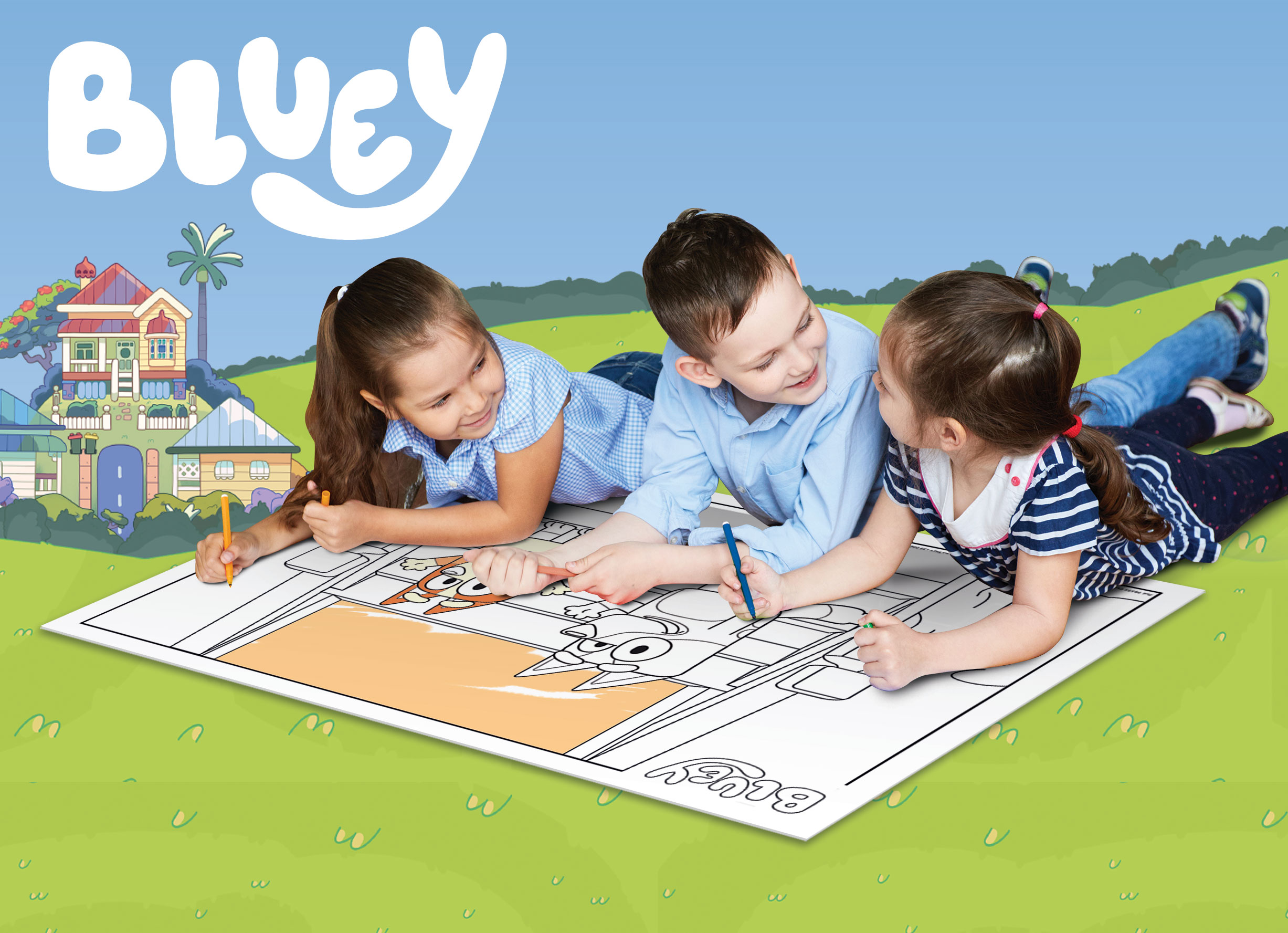 Lisciani Df M-Plus 24 Bluey puzzle bambini da colorare