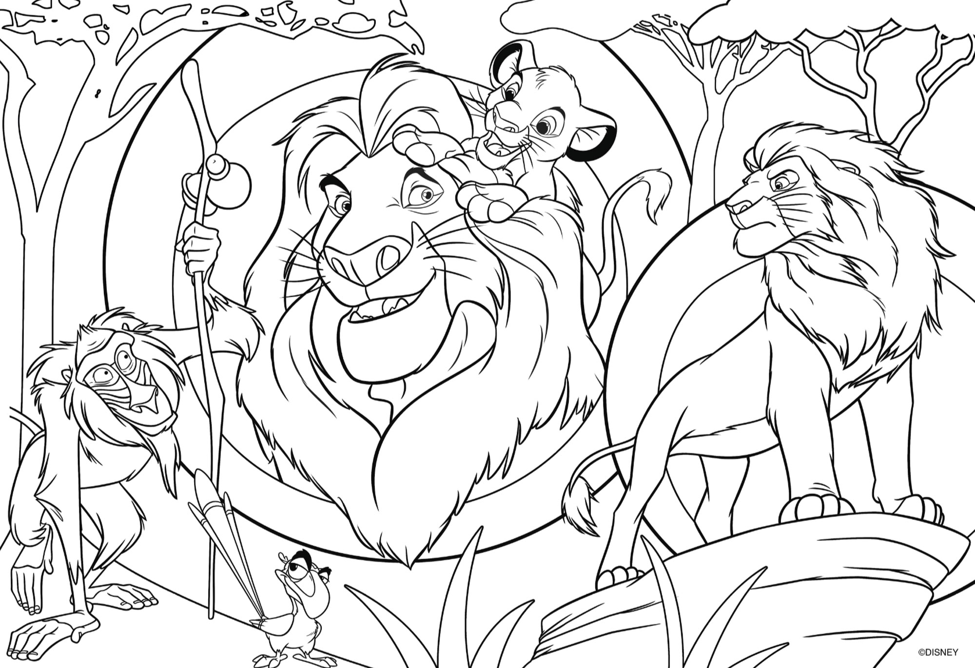 Lisciani Disney Re Leone puzzle bambini 24 pezzi double-face