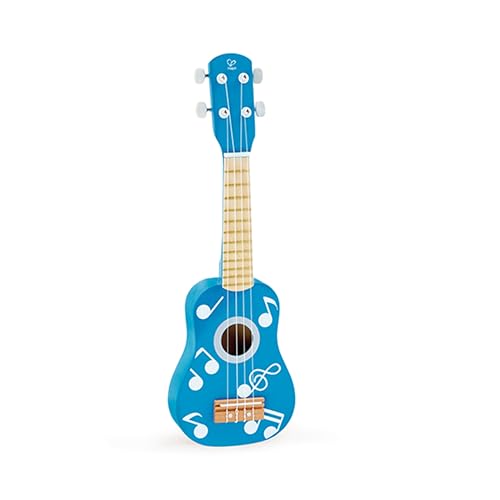 Hape E0604 ukulele giocattolo in legno blu