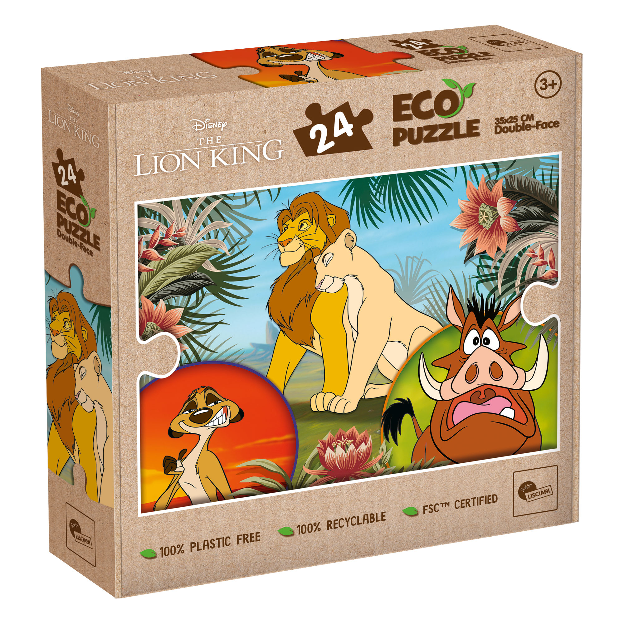 Lisciani Disney Eco-Puzzle Mini Df 24 Lion King da colorare
