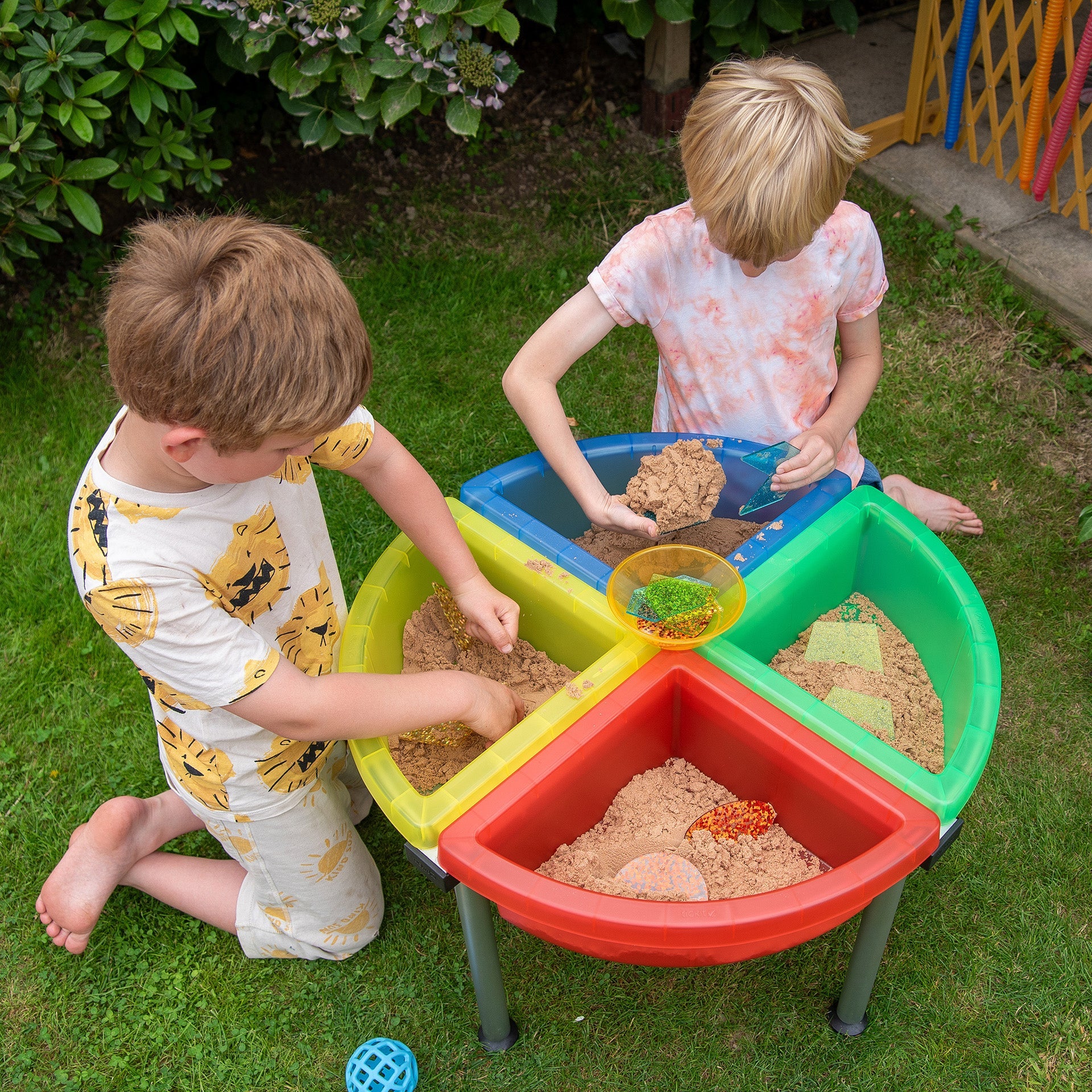 Tickit Discovery Colour Quadrant Trays vassoi 4 pezzi colorati