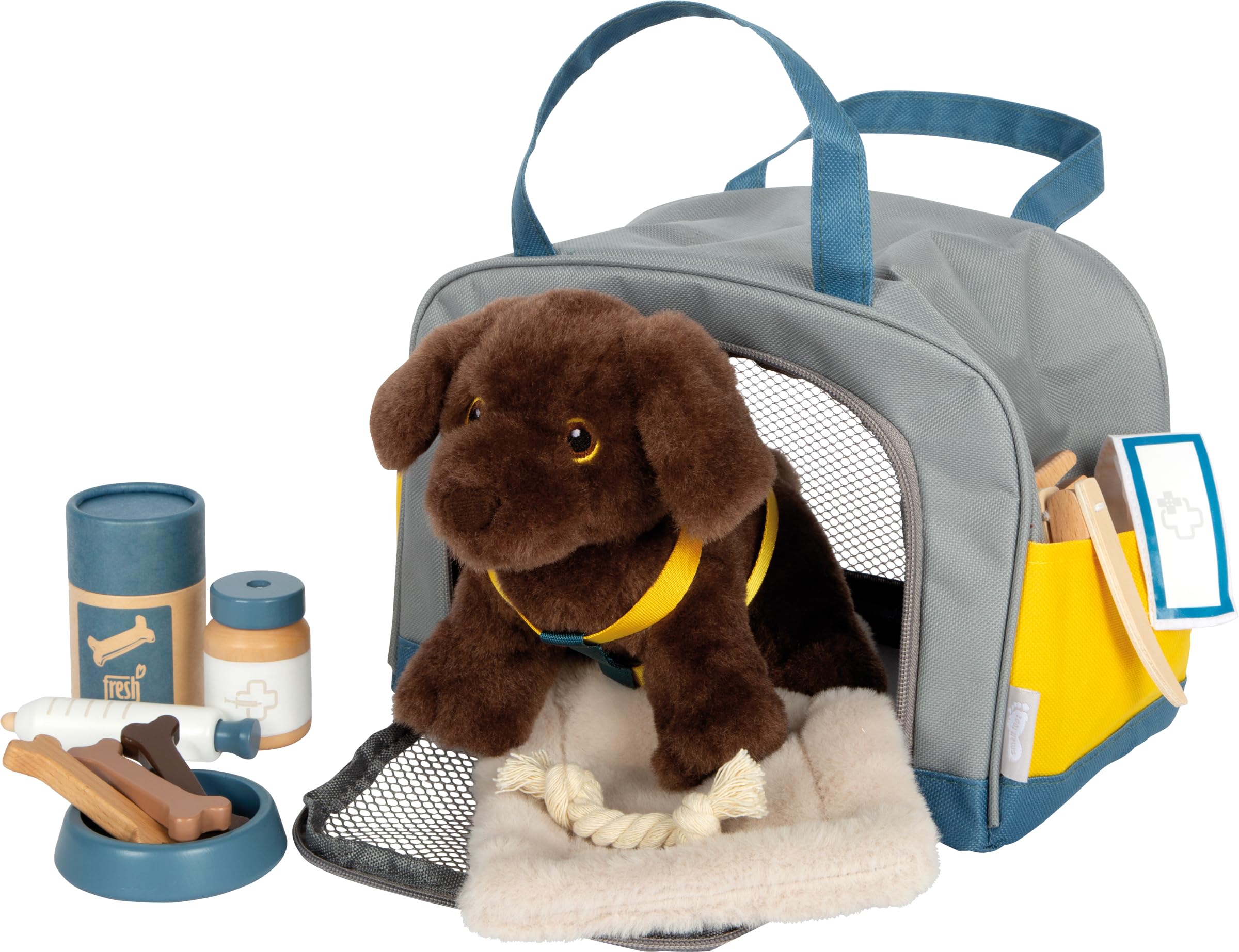 smallfoot 12600 Cane con Borsa gioco veterinario peluche