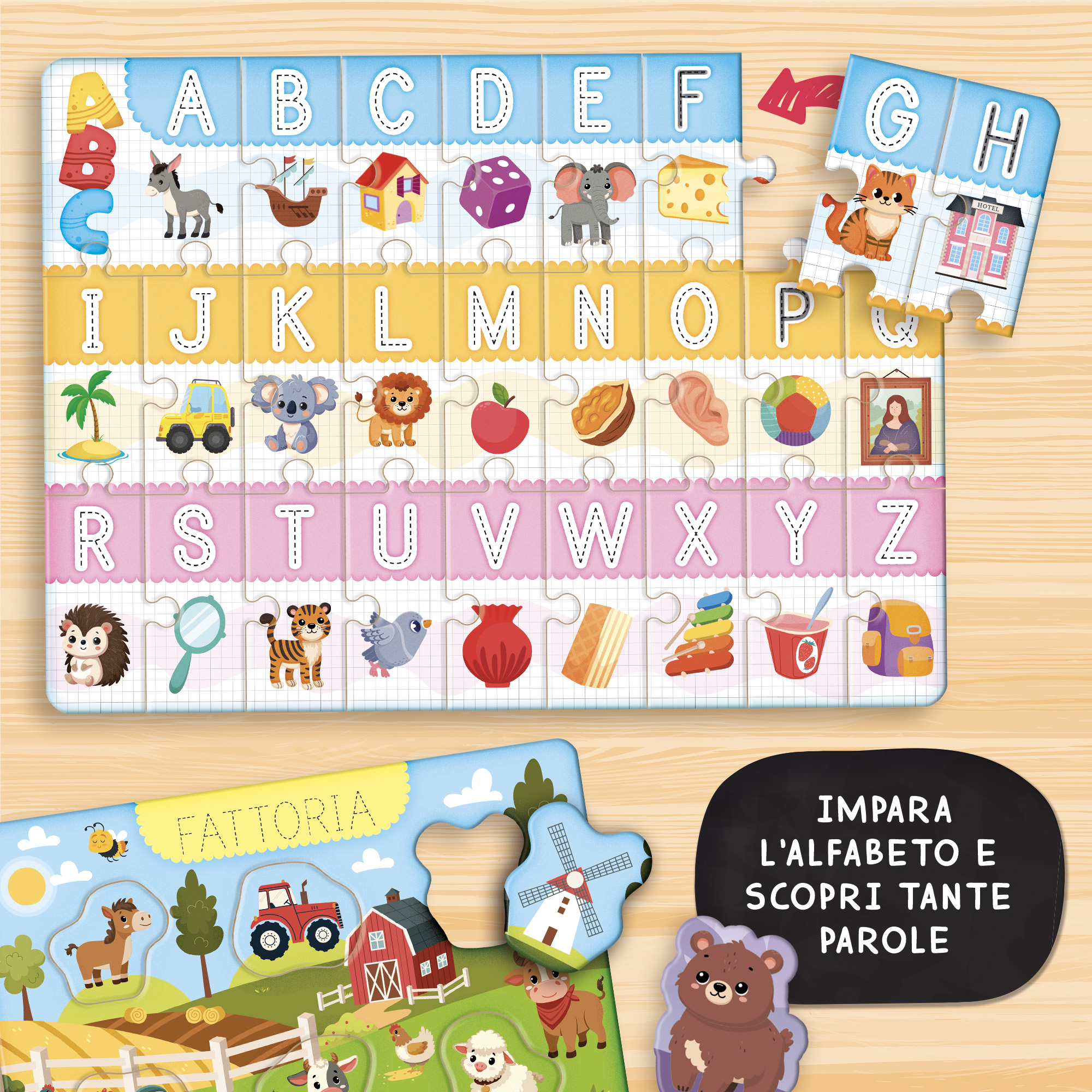 Lisciani Carotina Dadi Educativi Gioco delle Parole gioco linguaggio