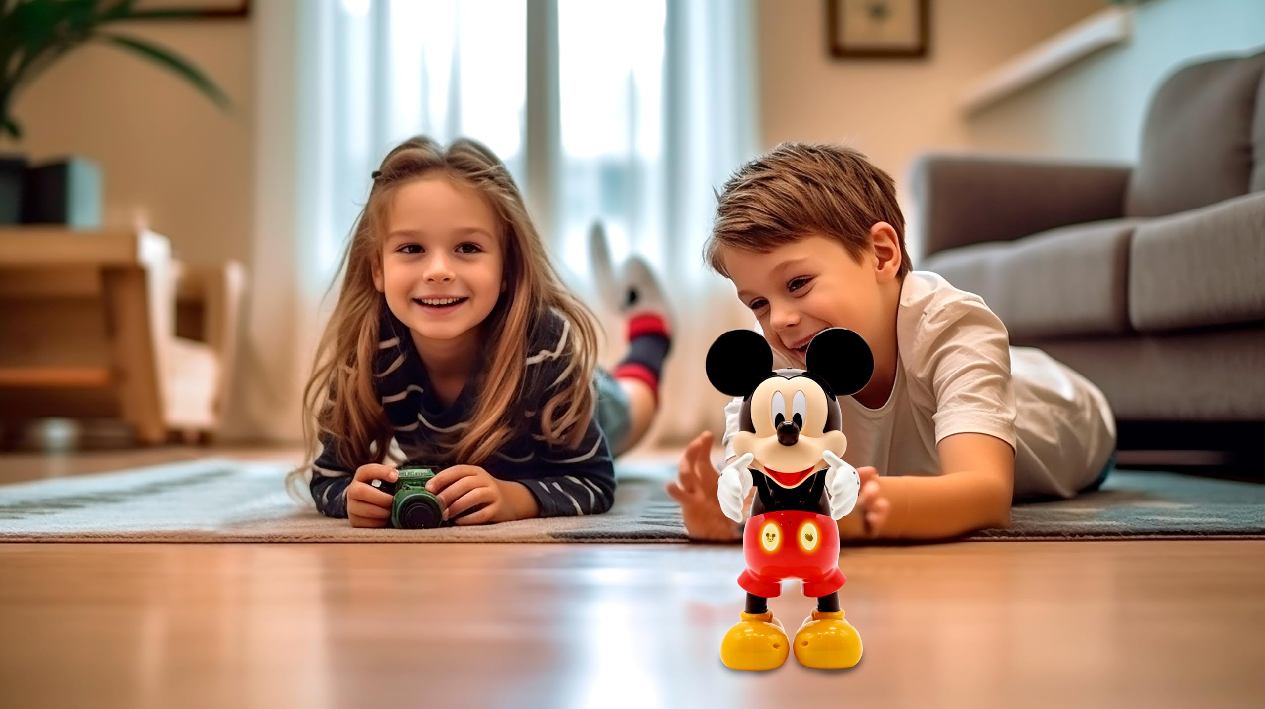 Lexibook MCH01i2 robot Topolino bilingue danza e quiz