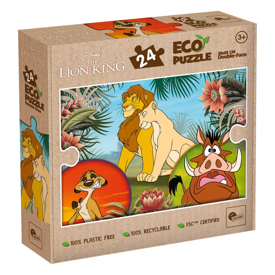 Lisciani Disney Eco-Puzzle Mini Df 24 Lion King da colorare