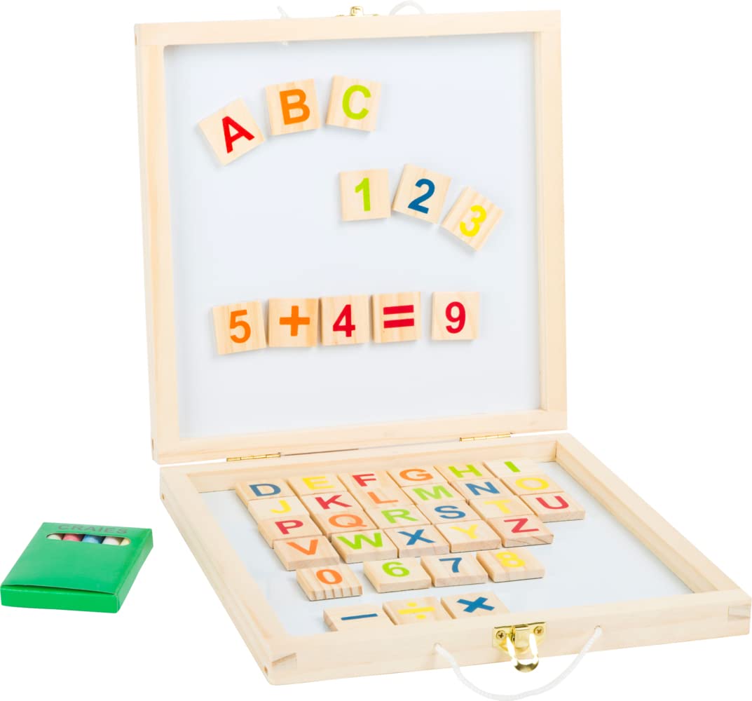 Small Foot lavagna magnetica giocattolo legno lettere numeri