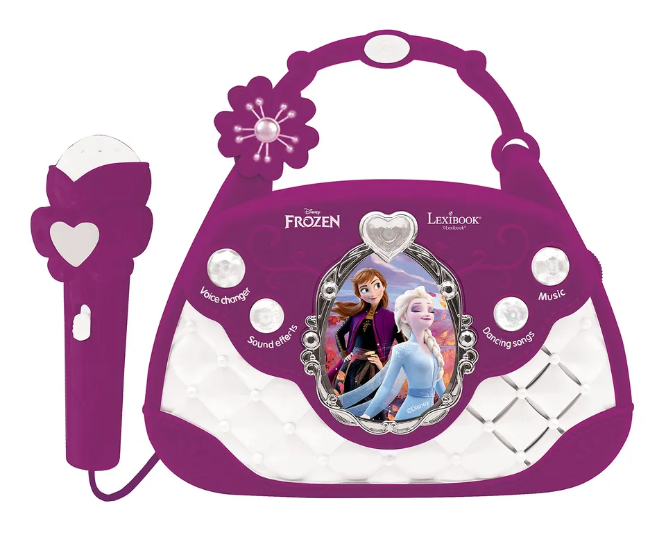 Lexibook Frozen K102FZ borsa karaoke con microfono