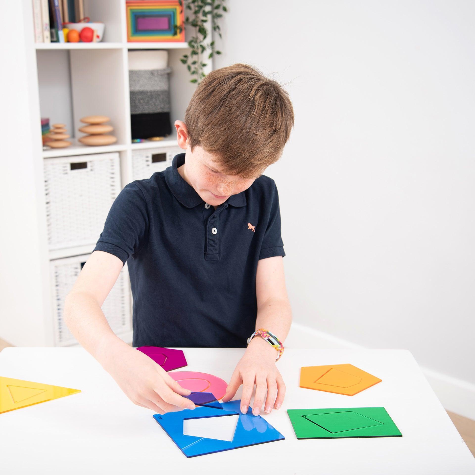 Tickit Jumbo Shapes forme geometriche traslucide 12 pz