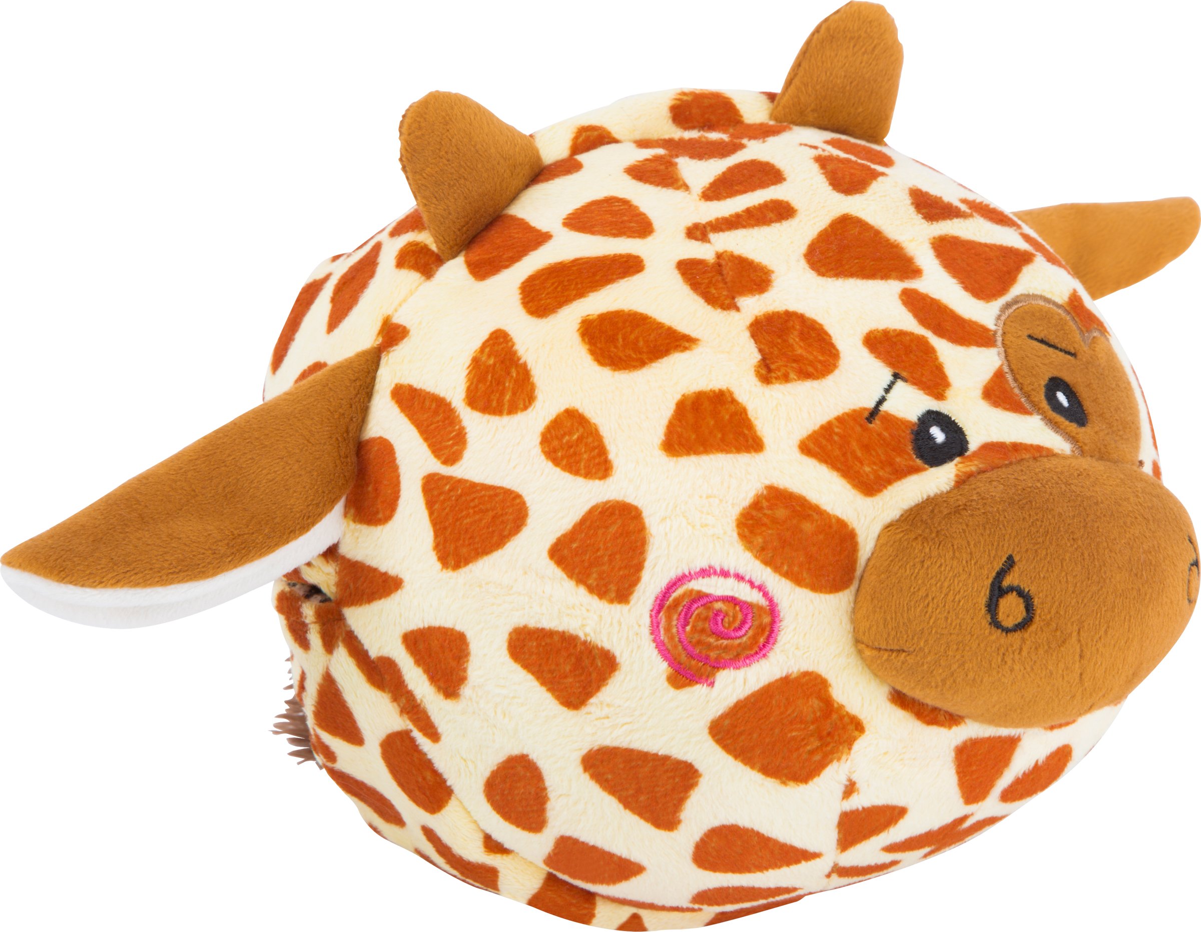 smallfoot 10524 palla di peluche zebra e giraffa morbida
