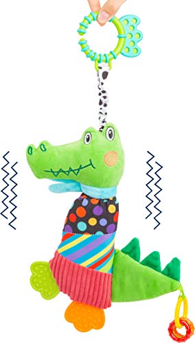 smallfoot 11423 Peluche Coccodrillo Sonaglio Neonati