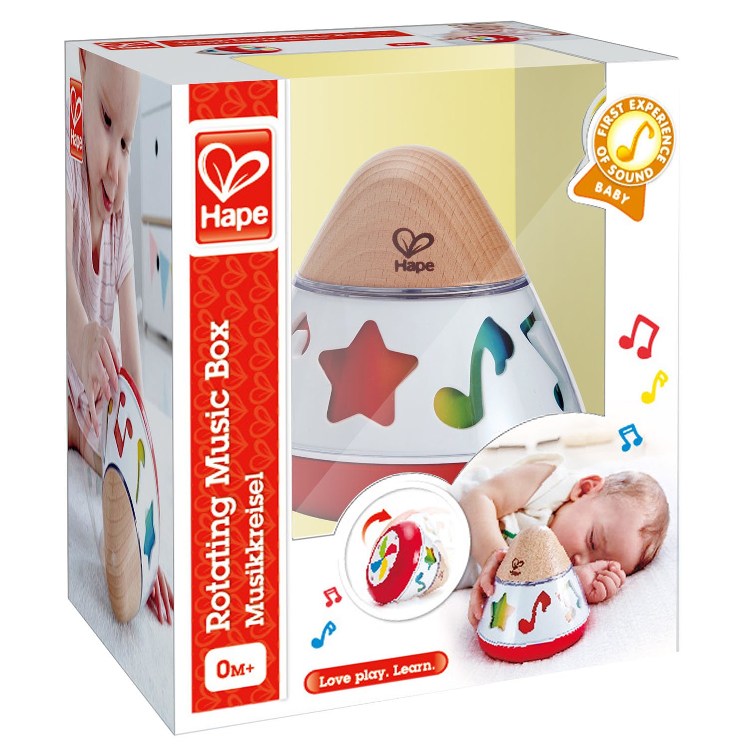 Hape Carillon Trottola a Carica per Neonati con Melodia Dolce