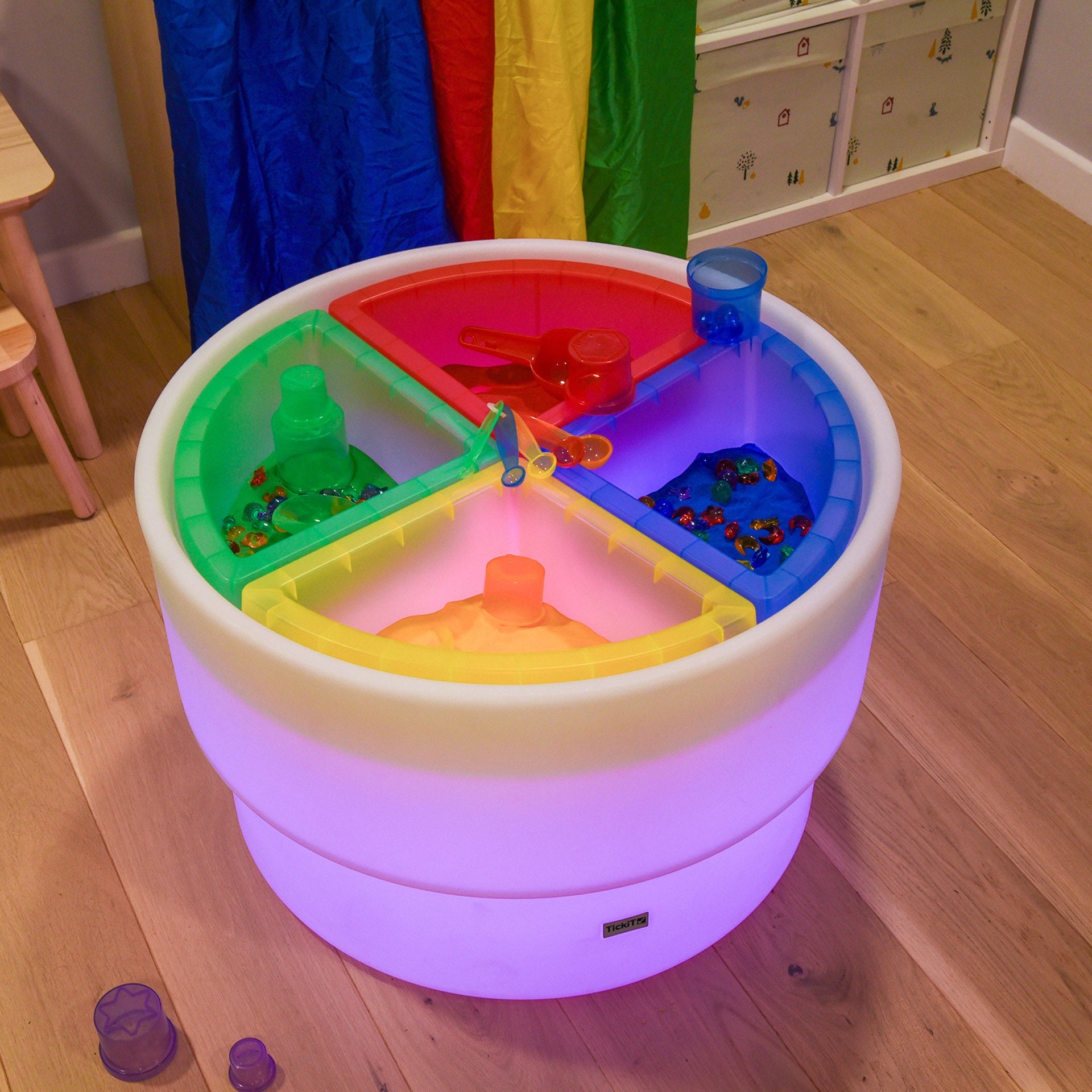 Tickit Discovery Colour Quadrant vassoi sensoriali 4 pz sabbia acqua
