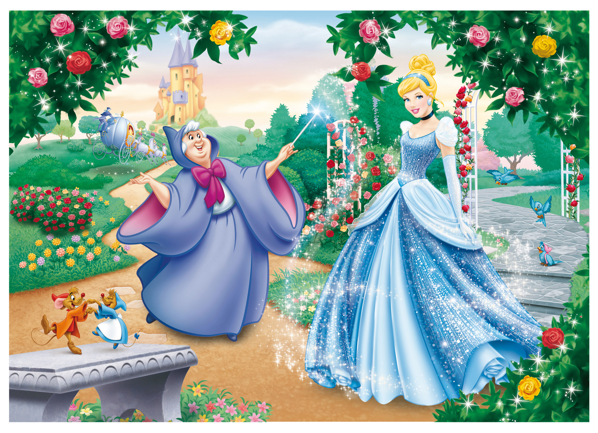 Lisciani Disney Maxi Floor 150 Cinderella puzzle bambini bifacciale