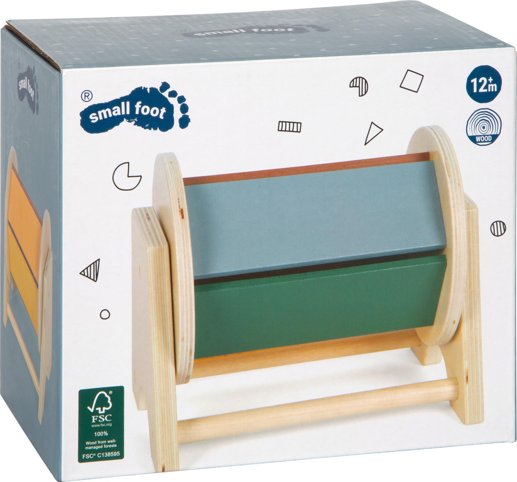 smallfoot 12742 ruota arcobaleno in legno per bebè