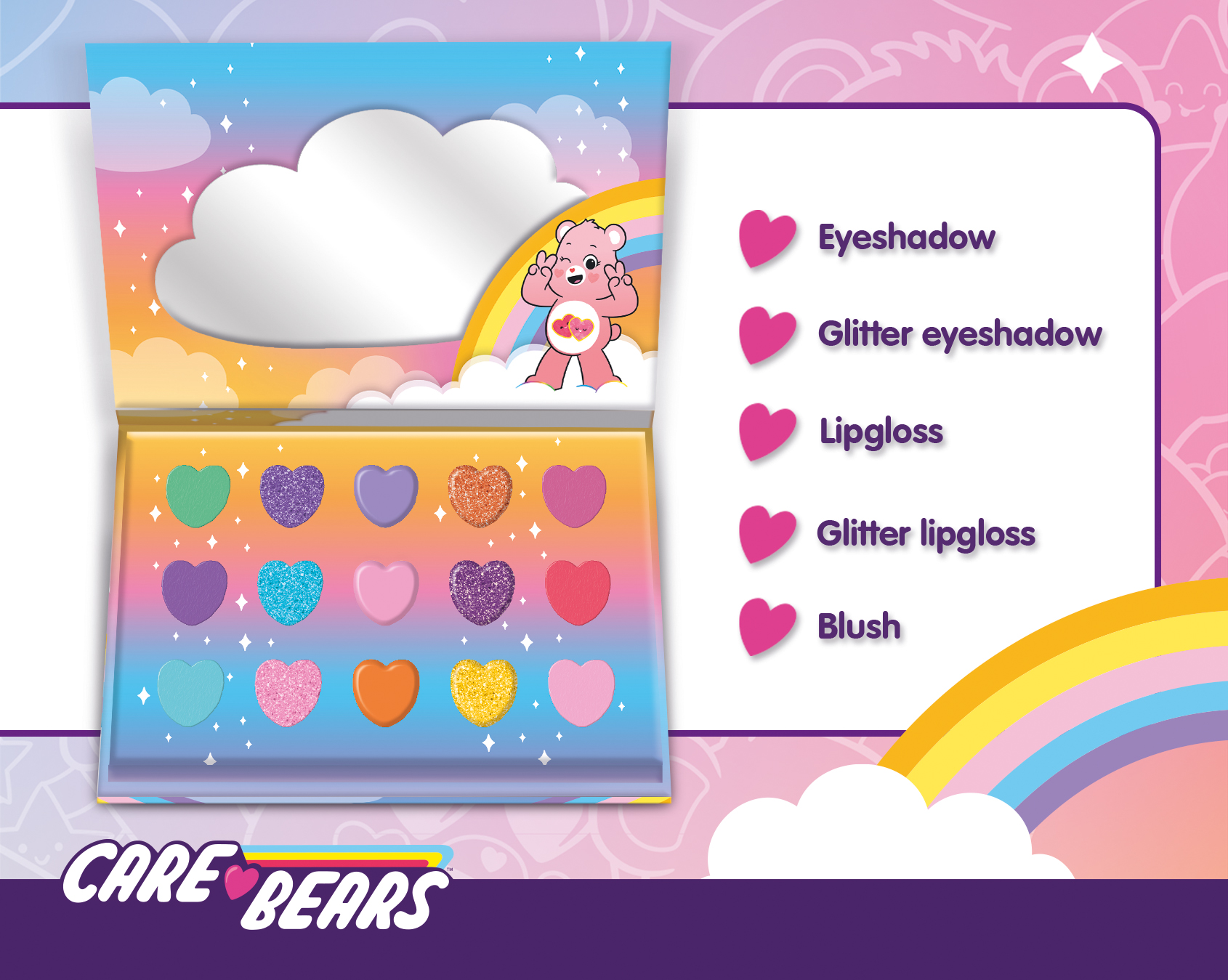 Lisciani Care Bears Make Up Set trucco bambina creativo