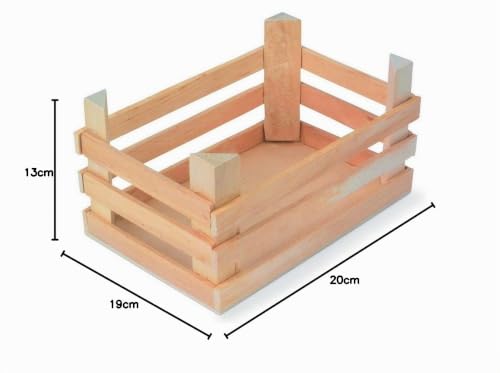 smallfoot Cassa natura cassette legno set 3 pezzi da dipingere