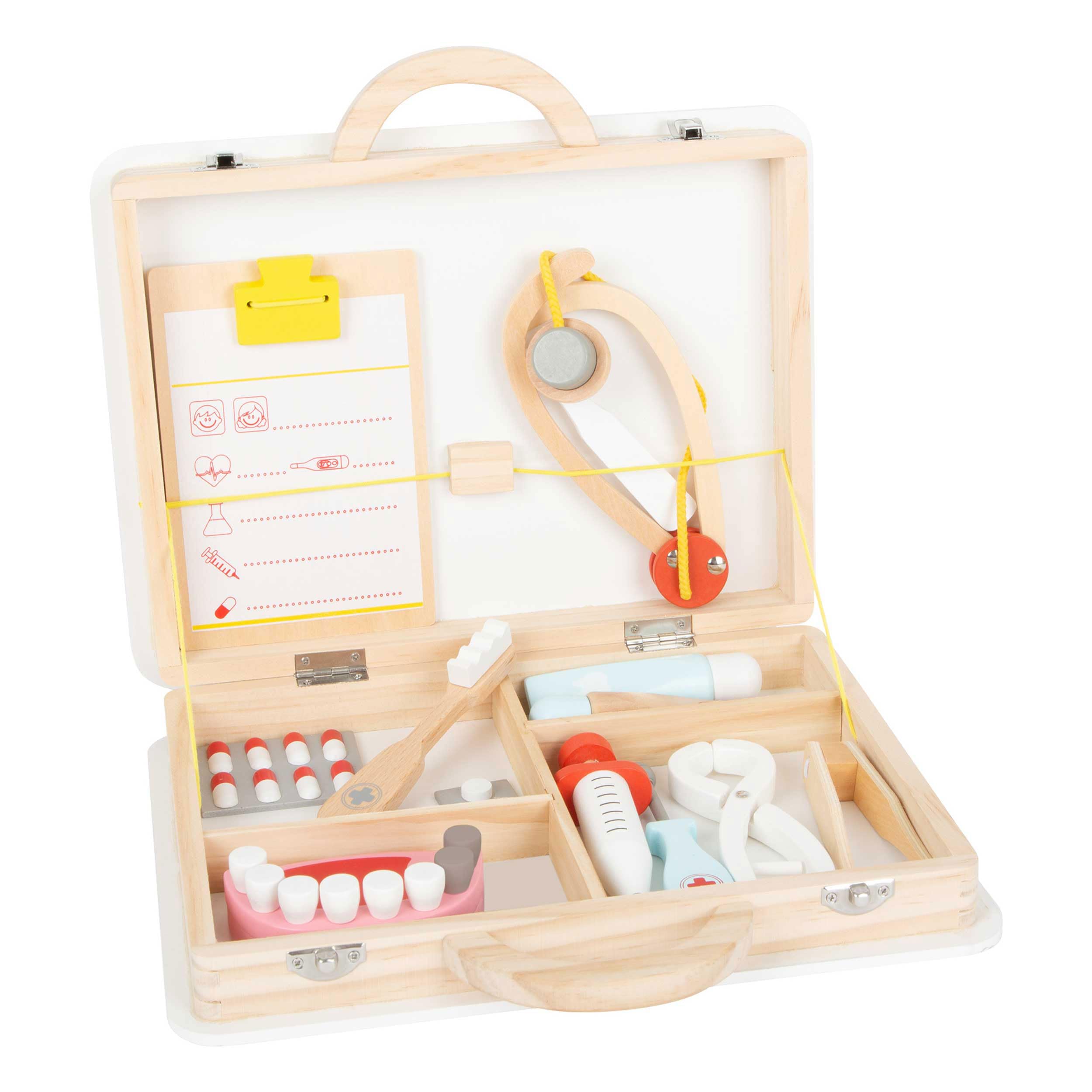 smallfoot Valigetta Dentista gioco dottore legno 2 in 1