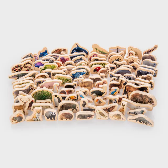 Tickit Wooden Animal Blocks blocchi legno 105 pezzi