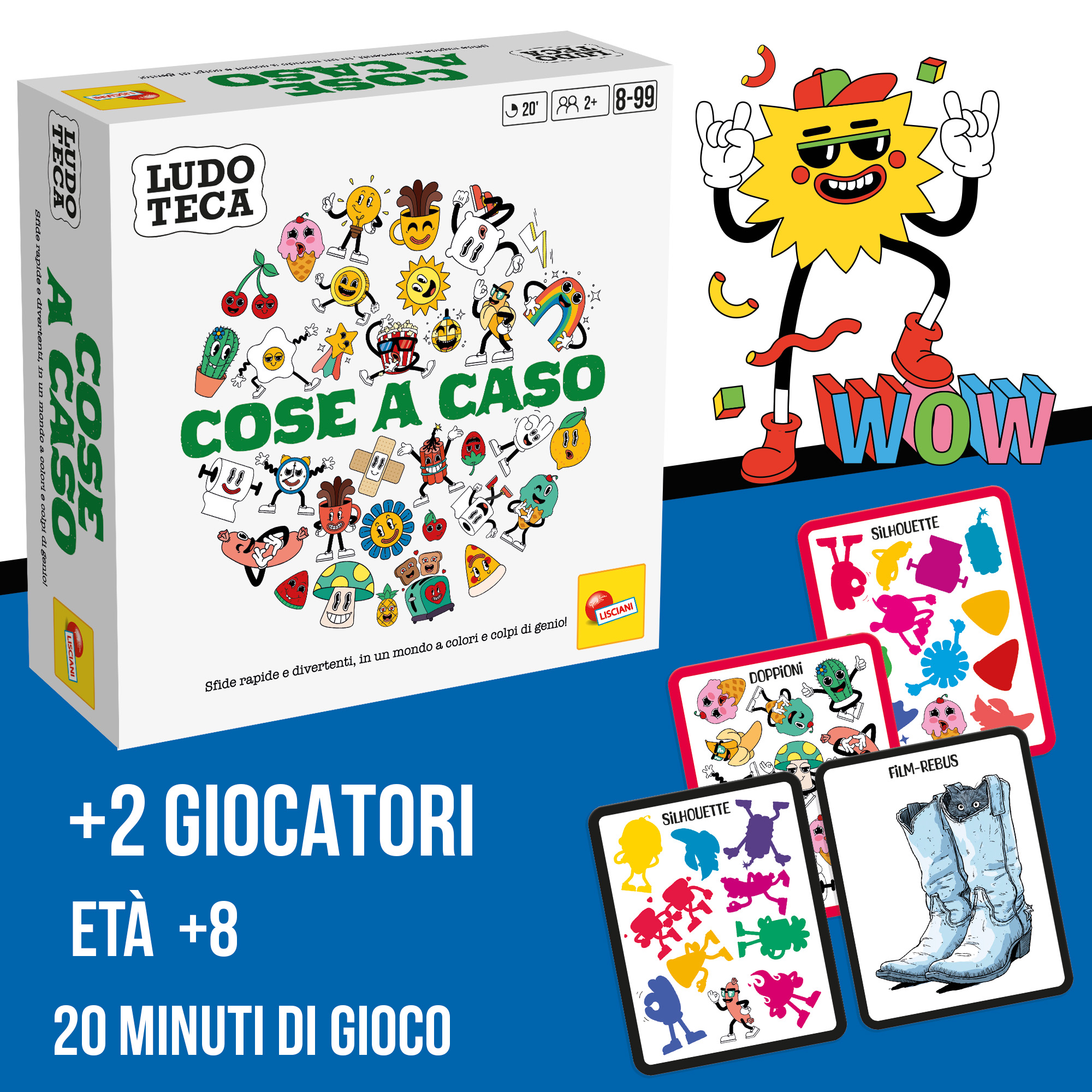 Lisciani Ludoteca Pocket Cose a Caso gioco di carte logica