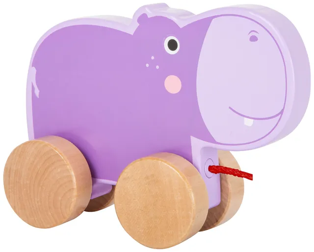 smallfoot 10611 trainabile legno ippopotamo
