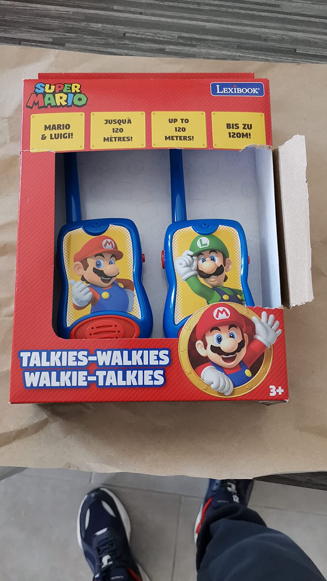 Lexibook Super Mario TW12NI walkie talkie 2 pezzi blu rosso