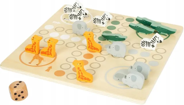 smallfoot Safari Ludo gioco da tavolo in legno