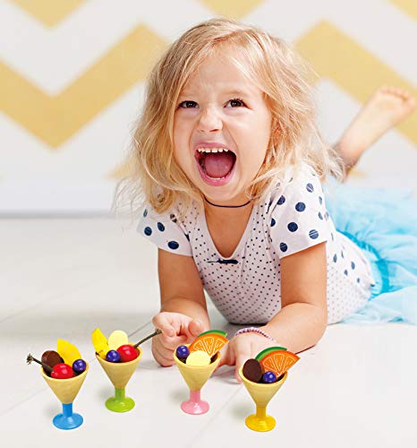 smallfoot 1776 set gelato legno 20 pezzi gioco ruolo 3 anni