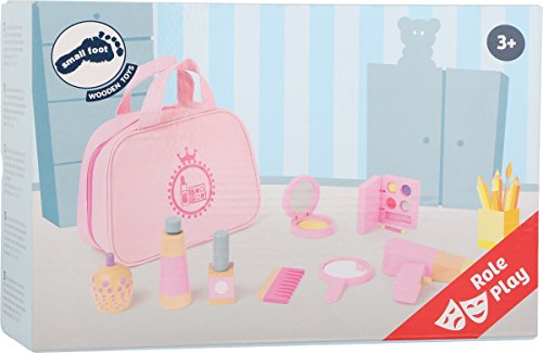 smallfoot 10607 borsa trucco legno rosa