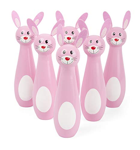Smallfoot birilli conigli gioco bowling legno 3 anni
