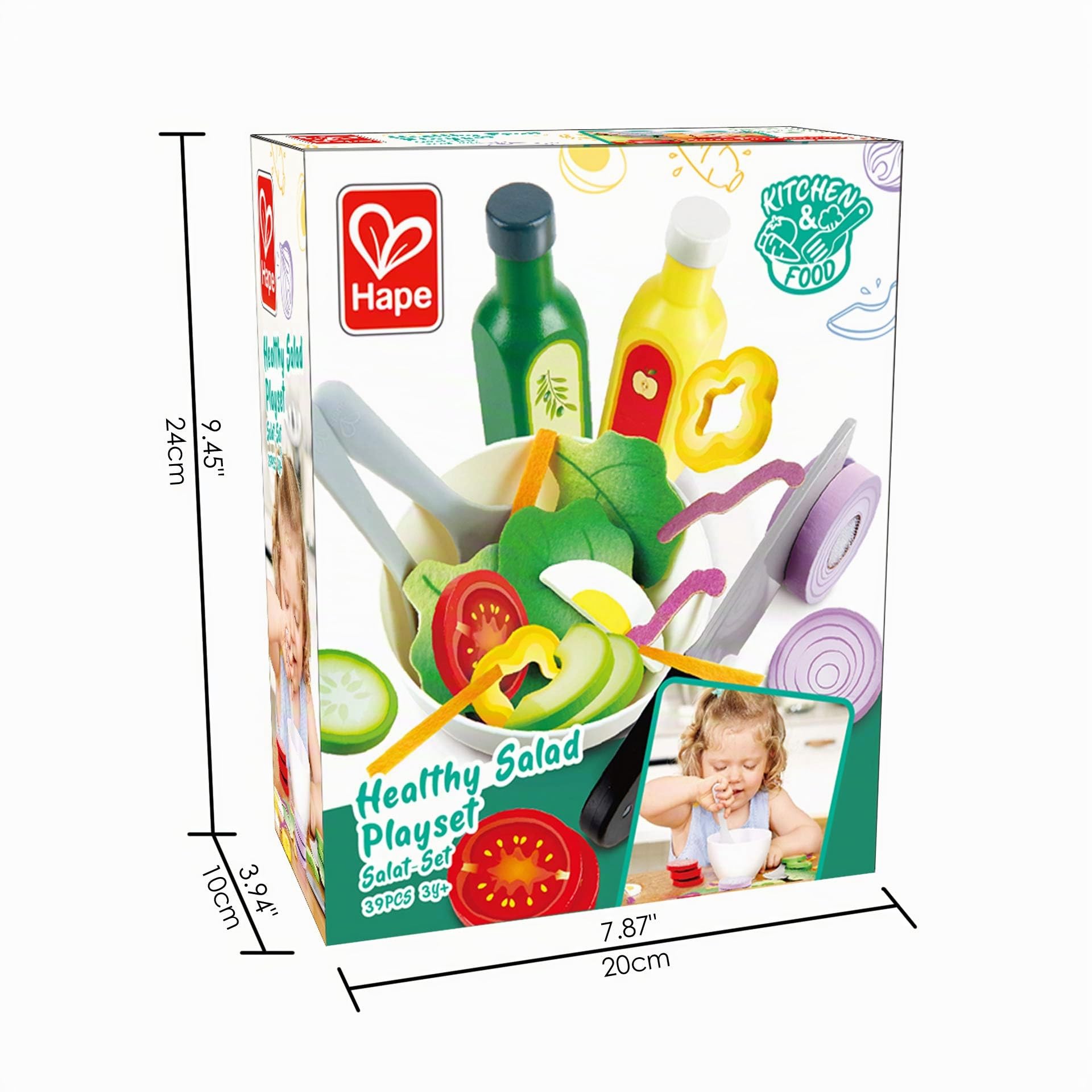 Hape Insalata Sana set cucina legno 3 anni