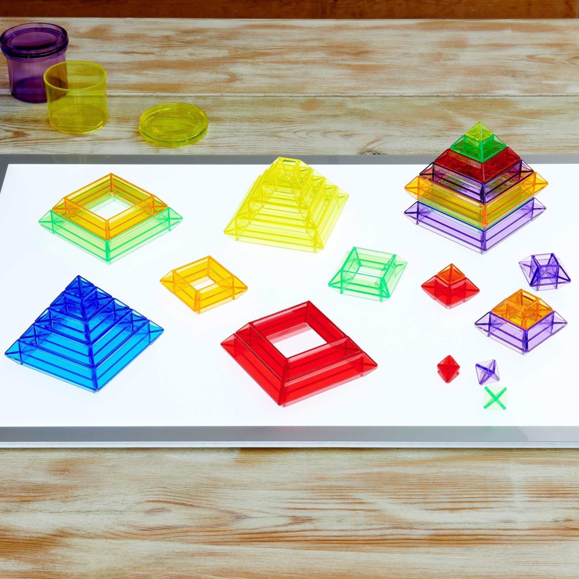 Tickit Translucent Colour Pyramid Builder costruzioni 30 pezzi