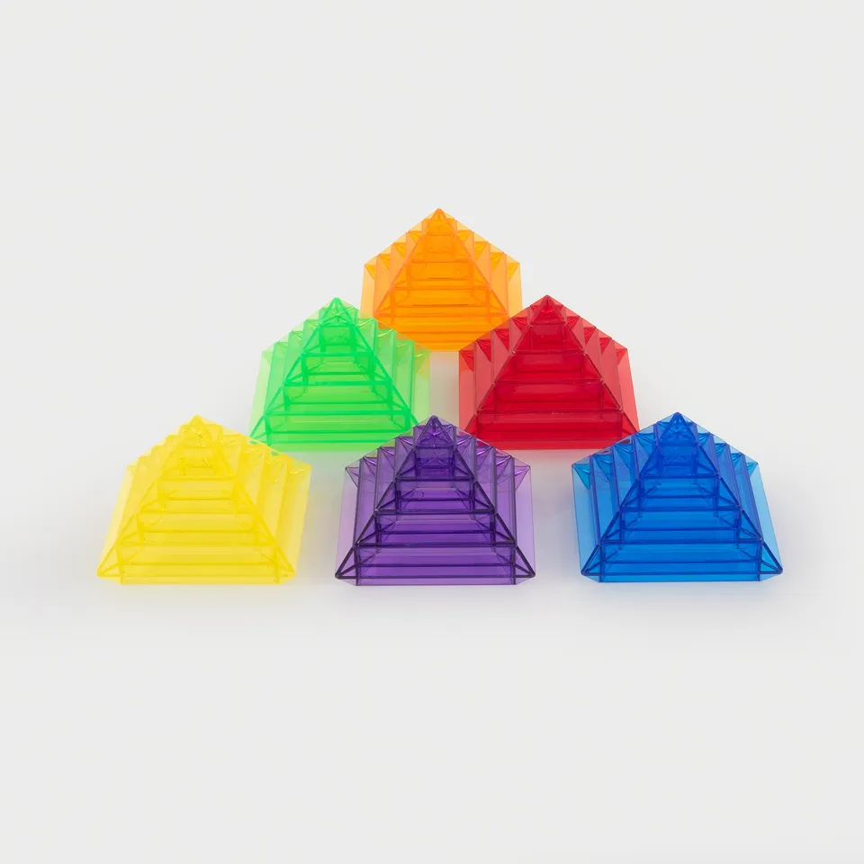 Tickit Translucent Colour Pyramid Builder costruzioni 30 pezzi