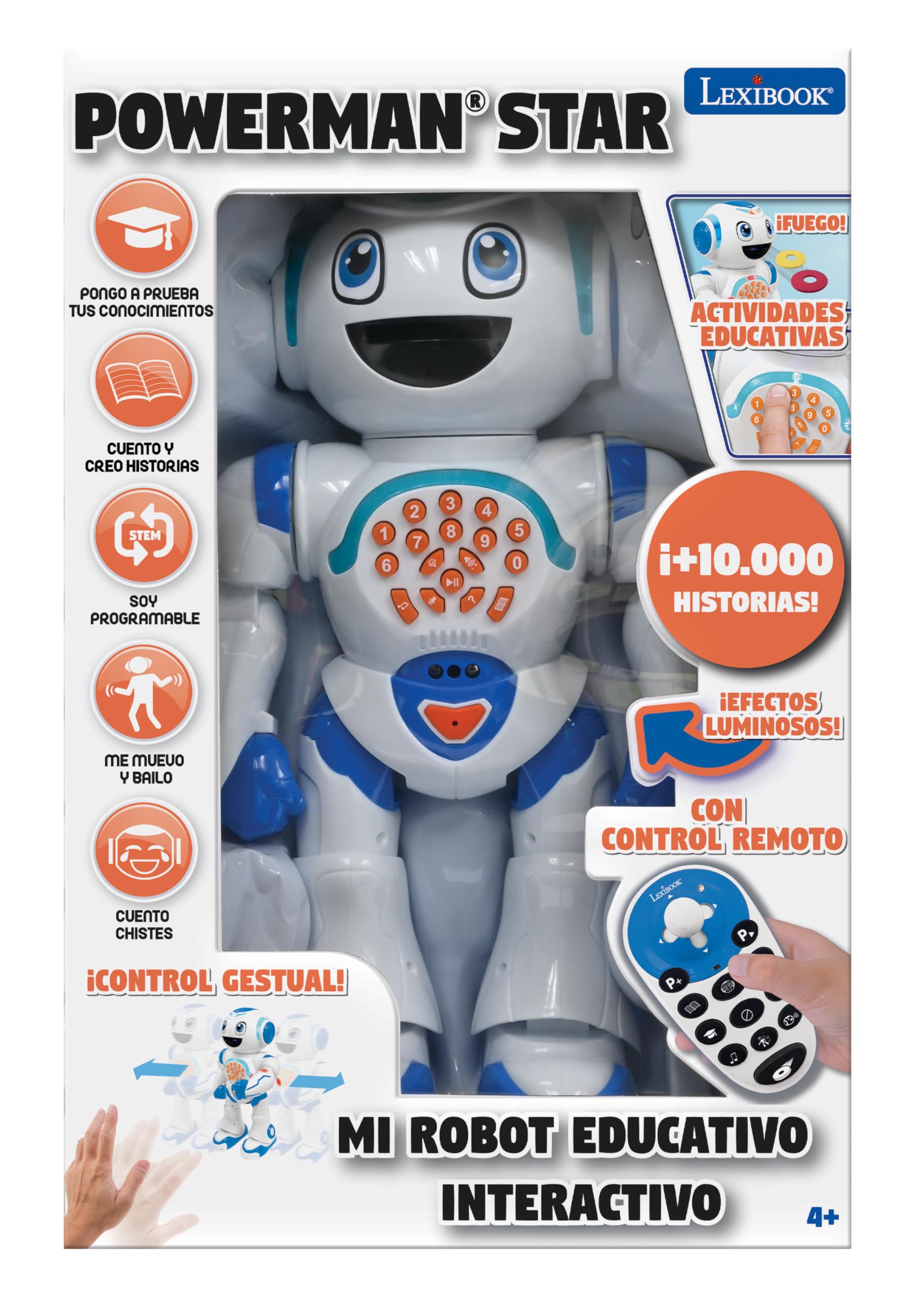 Lexibook Powerman Star robot giocattolo telecomandato 4 anni