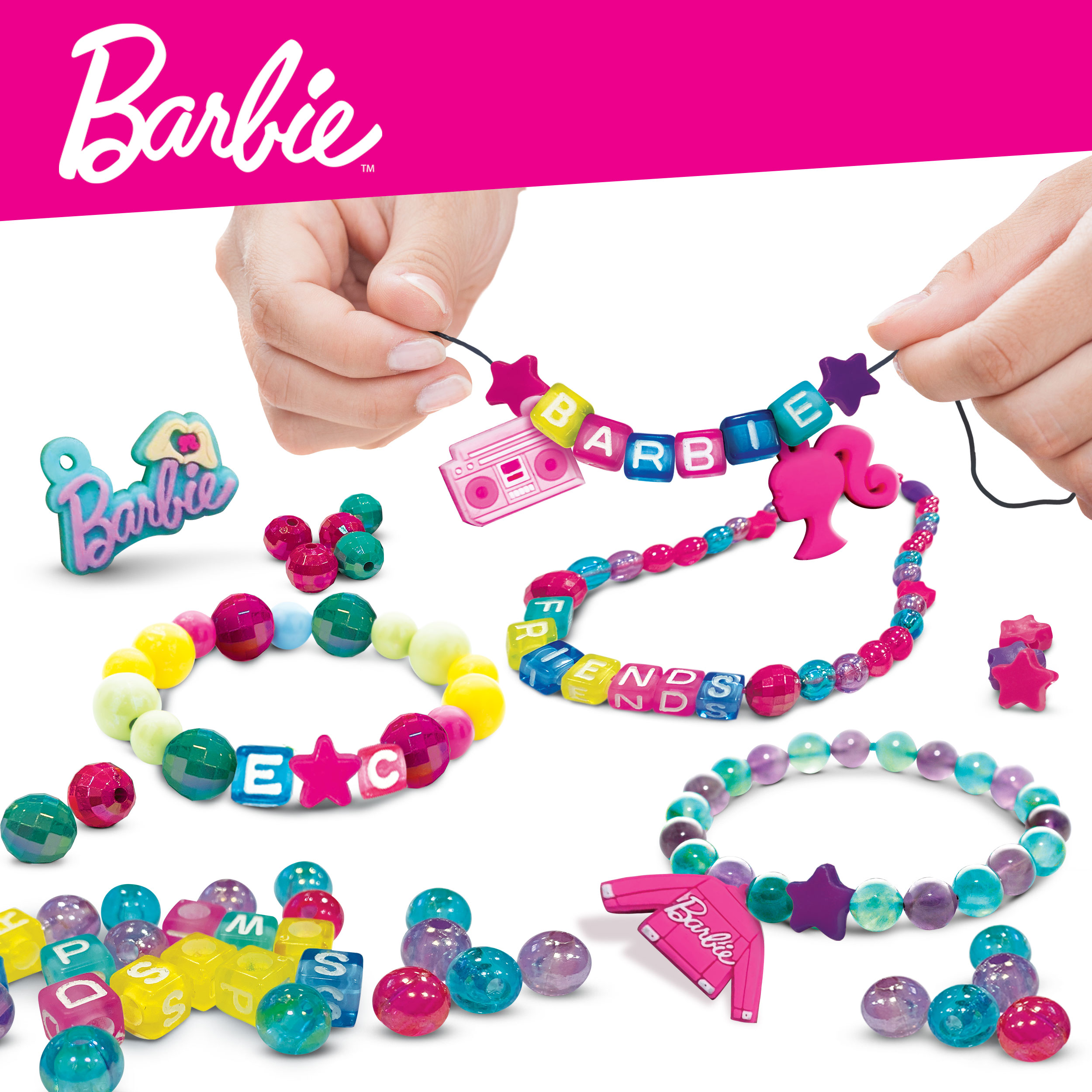 Barbie Fashion Jewellery Bag kit bijoux borsetta perline