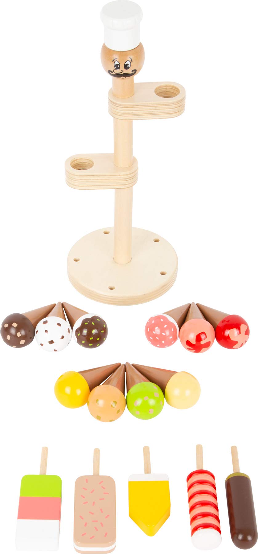 small foot Luigi Gelato supporto gelati legno 15 gusti