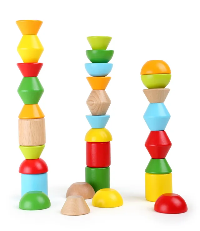 smallfoot 10045 cubetti impilabili in legno
