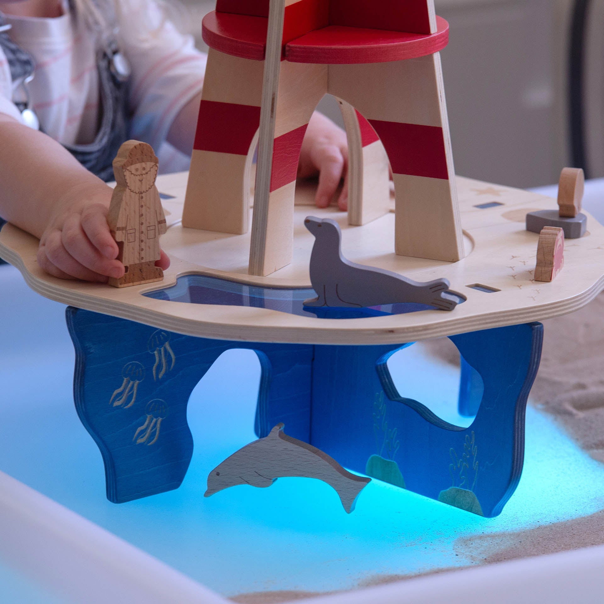 Tickit Lighthouse Island playset legno faro 9 pezzi