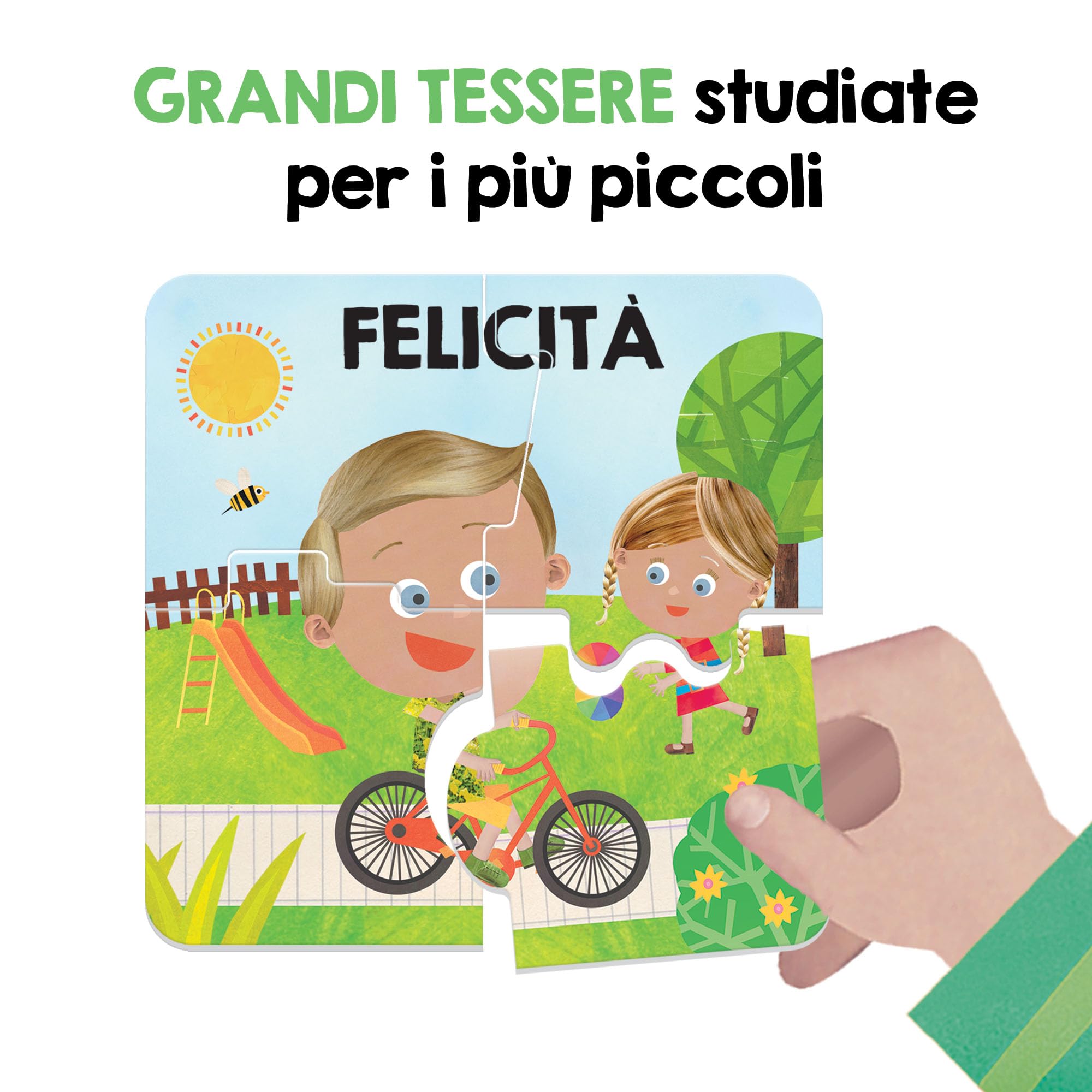 Headu Primi Incastri Emozioni puzzle bambini 1-4 anni